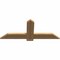 Ekena Millwork Eugene Smooth Timber Gable Bracket, Western Red Cedar, 48"W x 20"H x 1 1/2"D x 5 1/2"F, 10/12 Pitch GBW048X20X0206EUG00SWR - alternate 5